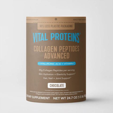 Chocolate Collagen Peptides Advanced - with Hyaluronic Acid & Vitamin C