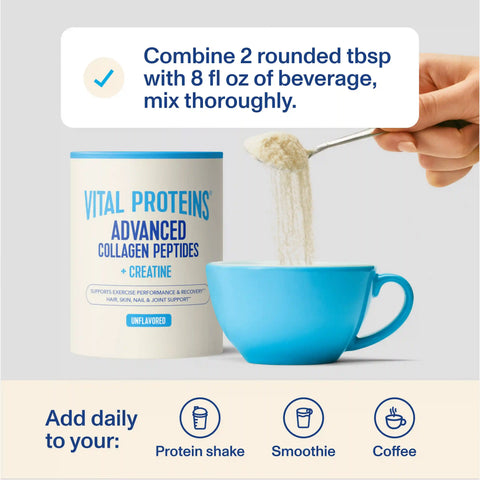 Advanced Collagen Peptides + Creatine - Unflavored