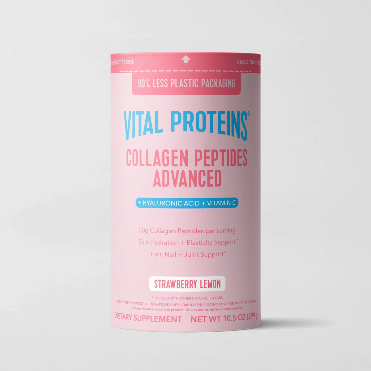 Strawberry Lemon Collagen Peptides Advanced - with Hyaluronic Acid & Vitamin C